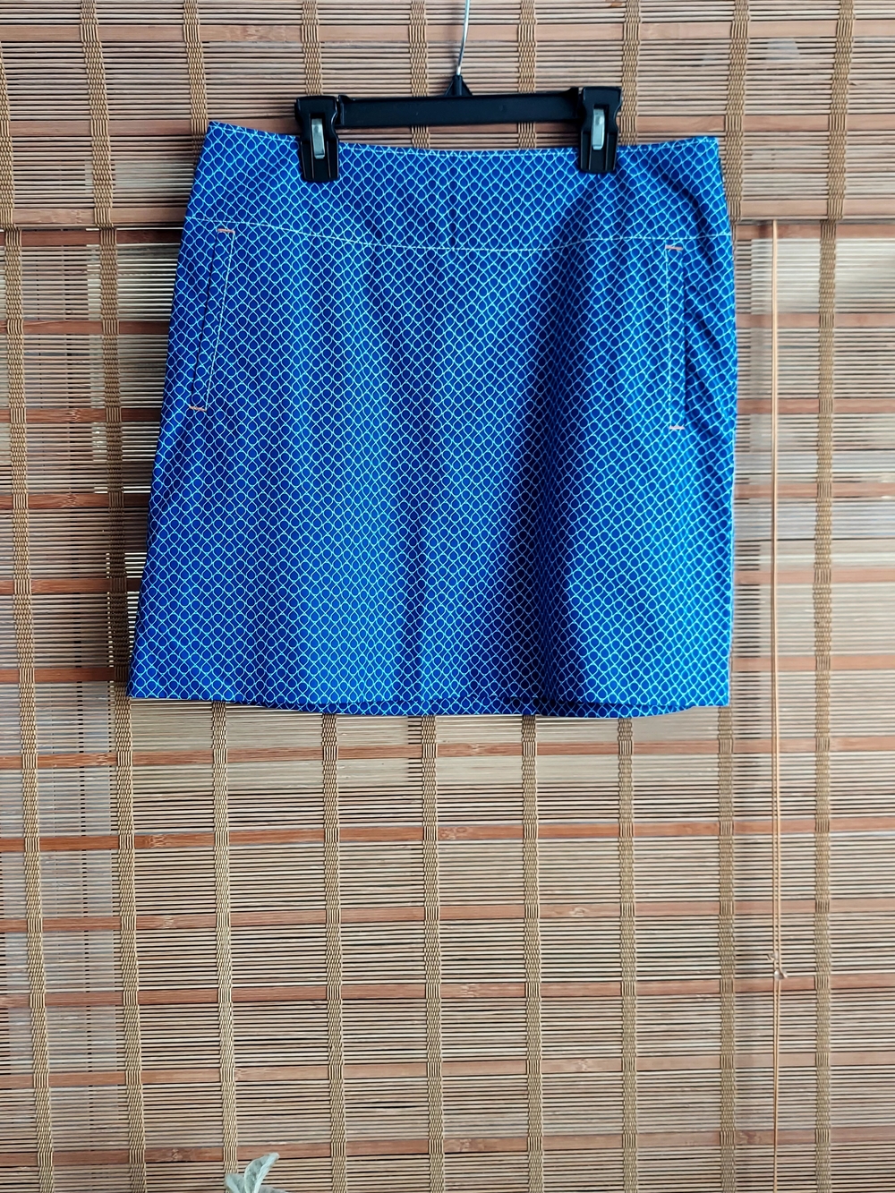 Cutter & Buck Royal Blue Diamond Print Mini Skirt